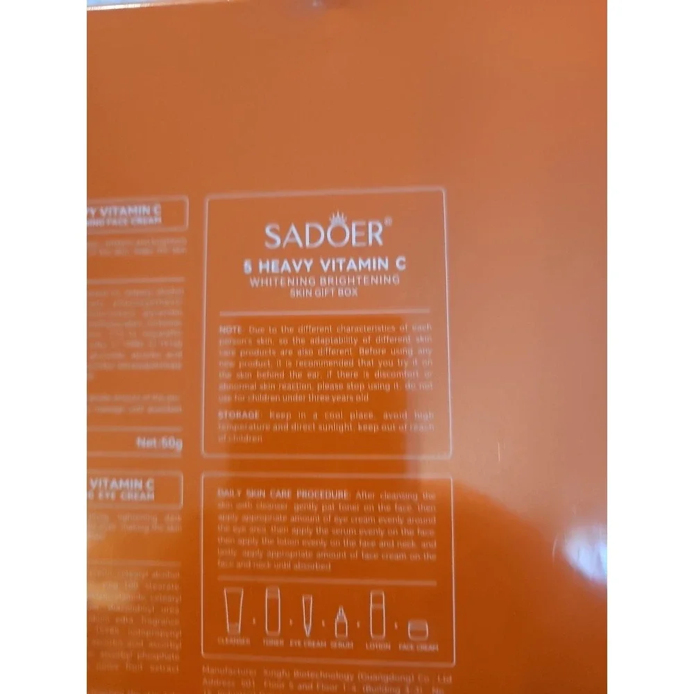 New Sadoer 5x Vitamin Sun‎ Active  Skincare 6 Pcs Set